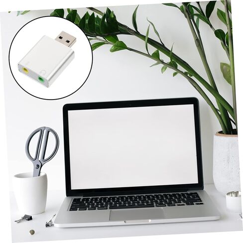 محرك الأقراص الألومنيوم USB محول الصوت بطاقة صوت ستيريو خارجية مع ميكروفون ومقبس سماعة الرأس لأجهزة الكمبيوتر المحمول المكتبية in Kuwait