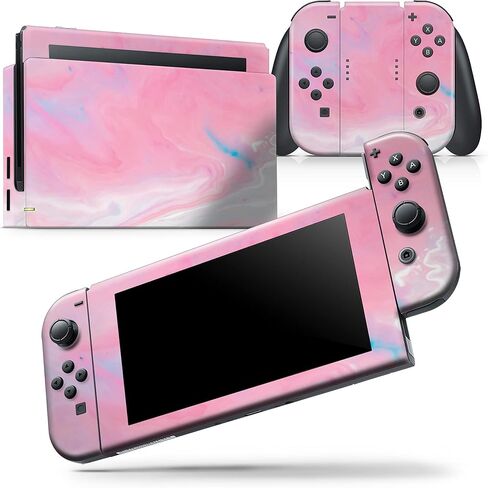 Design Skinz - متوافق مع Nintendo DSi XL - غطاء حماية من الفينيل قابل للإزالة ومقاوم للخدش - وردي رخامي Paradise V7 in Saudi Arabia