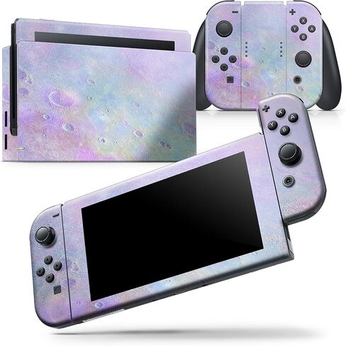 Design Skinz - Compatible with Nintendo DSi XL - Skin Decal Protective Scratch-Resistant Removable Vinyl Wrap Cover - The Tie-Dye Cratered Moon Surface in Saudi Arabia