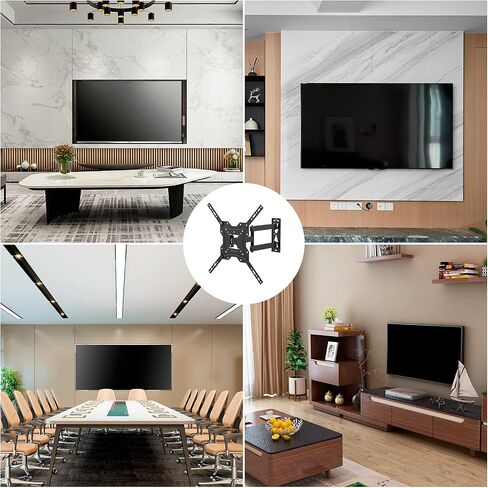 GRIFEMA GB1004 TV Wall Bracket for Most 26 to 55 Inches Flat & Curved TV Screens, Swivels Tilts Extends TV Wall Mount with VESA 75x75MM to 400X400MM Weight Capatity 30KG in Saudi Arabia