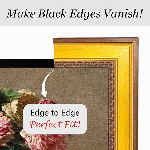 Antique Gold Frame for Samsung The Frame TV, Compatible ONLY with Samsung The Frame TV (32'',43",50",55",65",75",85", Fits 2021-2025&PRO, LS03A/B/C/D/FA/FW) (Gilded Rococo, 55-LS03) in Saudi Arabia