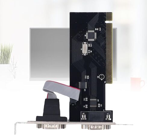 بطاقة توسيع تسلسلية Jectse PCIe، 2 منفذ PCI Express 1.0 × 1 إلى وحدة تحكم محول محول DB9 COM RS232 الصناعية لسطح المكتب، تتصل بسهولة بأنظمة نقاط البيع والماسحات الضوئية والطابعات in Kuwait