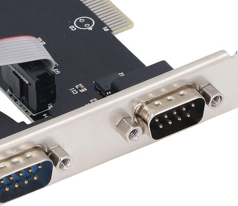 بطاقة توسيع تسلسلية Jectse PCIe، 2 منفذ PCI Express 1.0 × 1 إلى وحدة تحكم محول محول DB9 COM RS232 الصناعية لسطح المكتب، تتصل بسهولة بأنظمة نقاط البيع والماسحات الضوئية والطابعات in Kuwait