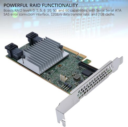 وحدة تحكم PUSOKEI LSI SAS، بطاقة تحكم 8 منافذ SAS PCIE 3.0 بسرعة 12 جيجابت في الثانية، مع ذاكرة تخزين مؤقت DDRIII سعة 2 جيجابايت و0 1 5 6 10 50 60، لمركز بيانات محطة عمل خادم سطح المكتب in Kuwait