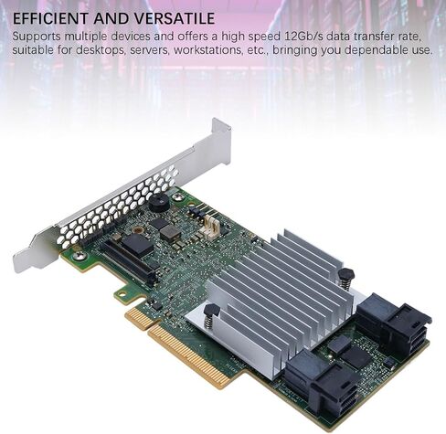وحدة تحكم PUSOKEI LSI SAS، بطاقة تحكم 8 منافذ SAS PCIE 3.0 بسرعة 12 جيجابت في الثانية، مع ذاكرة تخزين مؤقت DDRIII سعة 2 جيجابايت و0 1 5 6 10 50 60، لمركز بيانات محطة عمل خادم سطح المكتب in Kuwait