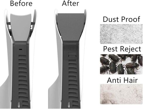Side Dust Proof Filter Cover Net Anti-Scratch Breathable Mesh Dust Net Suitable for PS5 Slim Console in Saudi Arabia