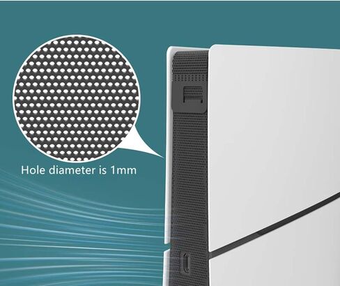 Side Dust Proof Filter Cover Net Anti-Scratch Breathable Mesh Dust Net Suitable for PS5 Slim Console in Saudi Arabia