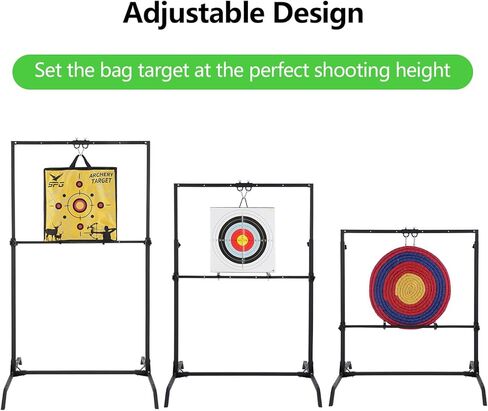Archery Target Stand for 30 Inch Bag & Foam Targets, Bow and Arrow Target Stand for Backyard, Alloy Steel in Kuwait
