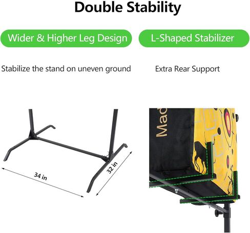 Archery Target Stand for 30 Inch Bag & Foam Targets, Bow and Arrow Target Stand for Backyard, Alloy Steel in Kuwait
