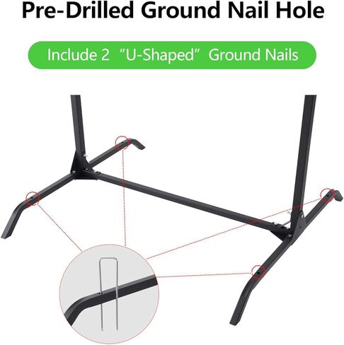 Archery Target Stand for 30 Inch Bag & Foam Targets, Bow and Arrow Target Stand for Backyard, Alloy Steel in Kuwait