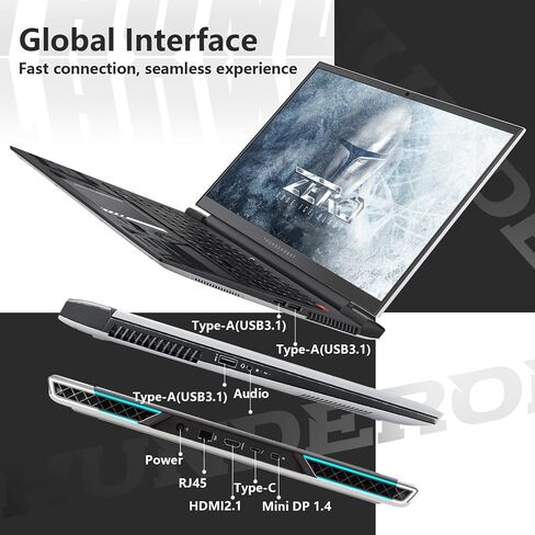 Thunderobot Zero 16 i9 4080 Gaming Laptop, 16" QHD+ 240Hz 2.5K Display, 14th Gen Intel Core i9-14900HX, GeForce RTX 4080, 32GB DDR5 RAM, 1TB SSD, RGB Backlit Keyboard, Wi-Fi 6, Windows 11 Home, White in Kuwait