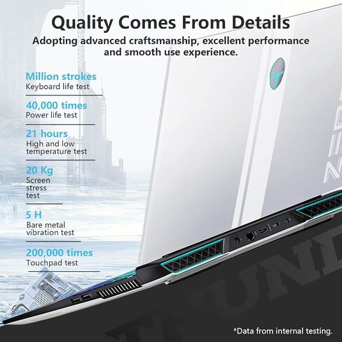 Thunderobot Zero 16 i9 4080 Gaming Laptop, 16" QHD+ 240Hz 2.5K Display, 14th Gen Intel Core i9-14900HX, GeForce RTX 4080, 32GB DDR5 RAM, 1TB SSD, RGB Backlit Keyboard, Wi-Fi 6, Windows 11 Home, White in Kuwait