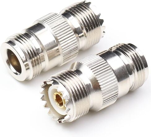 N Female to UHF Female Connectors PL259 to N Type Coaxial Connectors Adapters 2Packs in Saudi Arabia