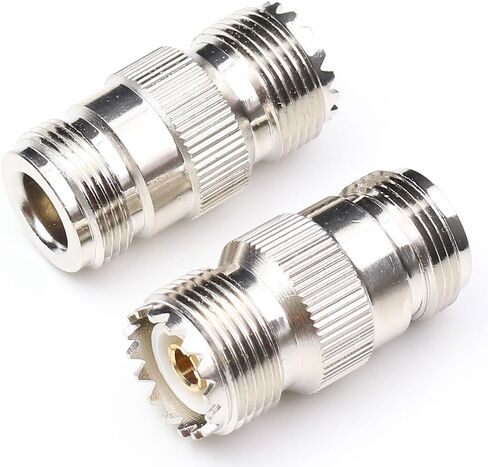 N Female to UHF Female Connectors PL259 to N Type Coaxial Connectors Adapters 2Packs in Saudi Arabia