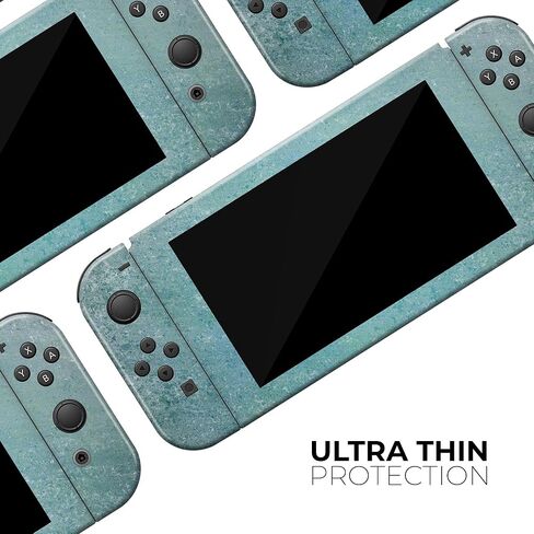 Design Skinz - متوافق مع Nintendo DSi XL - غطاء حماية من الفينيل مقاوم للخدش وقابل للإزالة - سطح أزرق مخضر مزخرف in Saudi Arabia