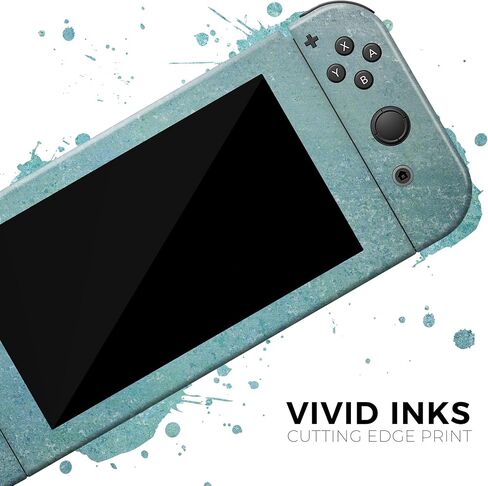Design Skinz - متوافق مع Nintendo DSi XL - غطاء حماية من الفينيل مقاوم للخدش وقابل للإزالة - سطح أزرق مخضر مزخرف in Saudi Arabia