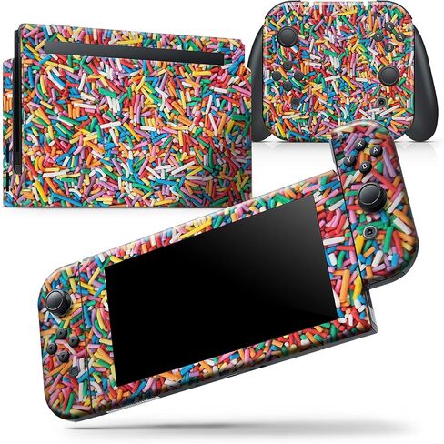 Design Skinz - متوافق مع Nintendo DSi XL - غطاء حماية من الفينيل قابل للإزالة ومقاوم للخدش - رشات حلوى ملونة in Saudi Arabia