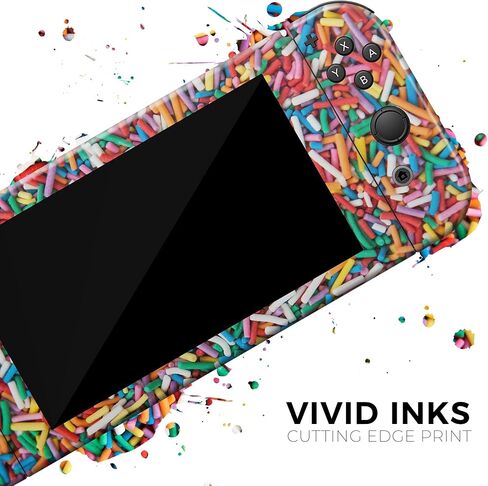 Design Skinz - متوافق مع Nintendo DSi XL - غطاء حماية من الفينيل قابل للإزالة ومقاوم للخدش - رشات حلوى ملونة in Saudi Arabia