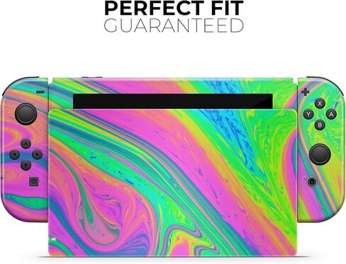 Design Skinz - Compatible with Nintendo DSi XL - Skin Decal Protective Scratch-Resistant Removable Vinyl Wrap Cover - Neon Color Fushion V3 in Saudi Arabia