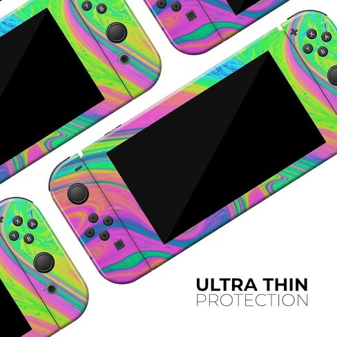 Design Skinz - Compatible with Nintendo DSi XL - Skin Decal Protective Scratch-Resistant Removable Vinyl Wrap Cover - Neon Color Fushion V3 in Saudi Arabia
