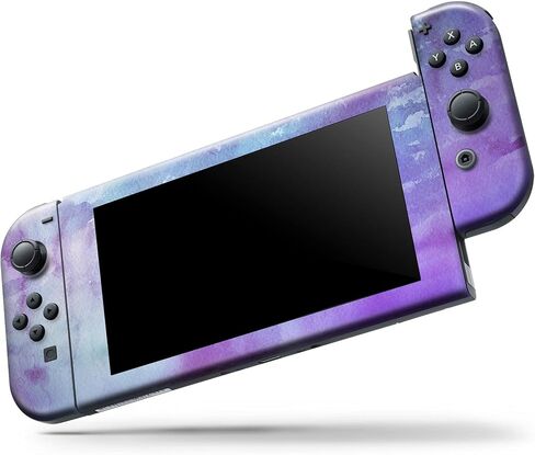 Design Skinz - Compatible with Nintendo DSi XL - Skin Decal Protective Scratch-Resistant Removable Vinyl Wrap Cover - Blotted Purple 896 Absorbed Watercolor Texture in Saudi Arabia