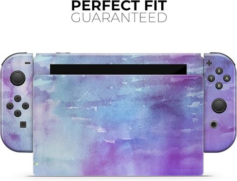 Design Skinz - Compatible with Nintendo DSi XL - Skin Decal Protective Scratch-Resistant Removable Vinyl Wrap Cover - Blotted Purple 896 Absorbed Watercolor Texture in Saudi Arabia