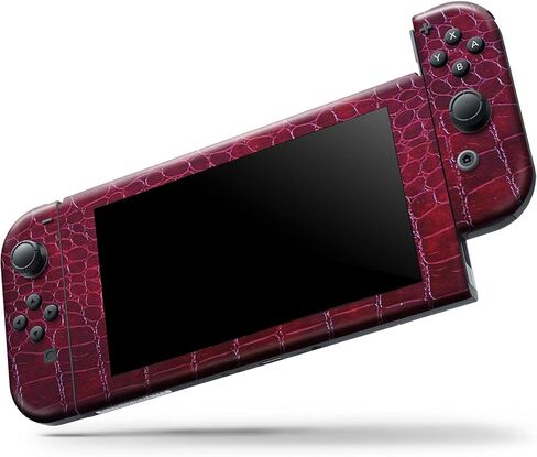Design Skinz - Compatible with Nintendo DSi XL - Skin Decal Protective Scratch-Resistant Removable Vinyl Wrap Cover - Red Snake Skin Pattern V4 in Saudi Arabia