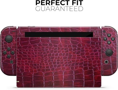 Design Skinz - Compatible with Nintendo DSi XL - Skin Decal Protective Scratch-Resistant Removable Vinyl Wrap Cover - Red Snake Skin Pattern V4 in Saudi Arabia