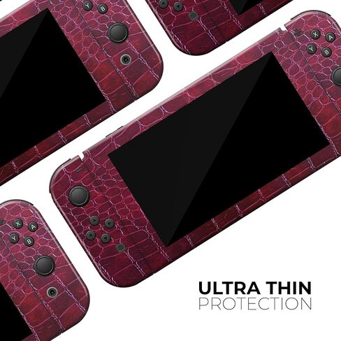 Design Skinz - Compatible with Nintendo DSi XL - Skin Decal Protective Scratch-Resistant Removable Vinyl Wrap Cover - Red Snake Skin Pattern V4 in Saudi Arabia