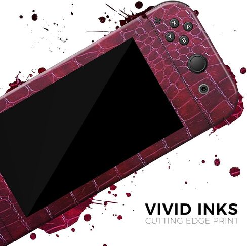 Design Skinz - Compatible with Nintendo DSi XL - Skin Decal Protective Scratch-Resistant Removable Vinyl Wrap Cover - Red Snake Skin Pattern V4 in Saudi Arabia