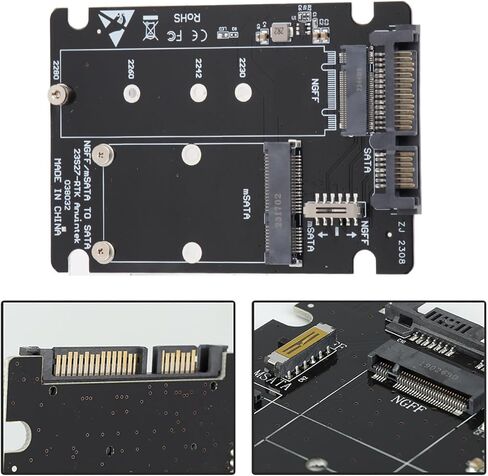 Drfeify SSD إلى بطاقة محول مع أدوات تثبيت ثابتة لتحويل M.2 وMSATA SSD، متوافقة مع أنظمة التشغيل المختلفة لمستخدمي الكمبيوتر in Kuwait