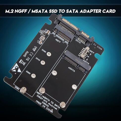 Drfeify SSD إلى بطاقة محول مع أدوات تثبيت ثابتة لتحويل M.2 وMSATA SSD، متوافقة مع أنظمة التشغيل المختلفة لمستخدمي الكمبيوتر in Kuwait