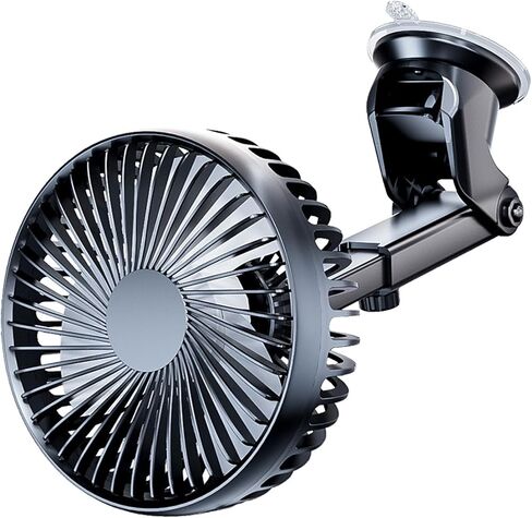 Car Suction Cup Fan USB Power Dashboard Windscreen Mount Cooling Interior Circulator 360 Degree Rotating Quiet Vehicle Fan in Saudi Arabia
