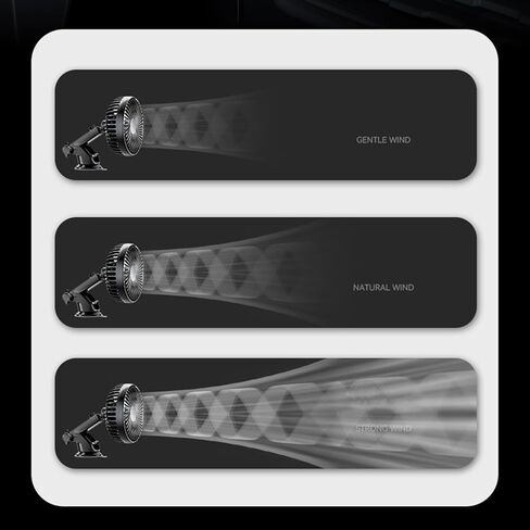 Car Suction Cup Fan USB Power Dashboard Windscreen Mount Cooling Interior Circulator 360 Degree Rotating Quiet Vehicle Fan in Saudi Arabia