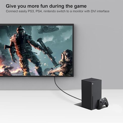 BENFEI DVI إلى HDMI، محول DVI-D ثنائي الاتجاه إلى HDMI ذكر إلى أنثى مع سلك مطلي بالذهب 4 عبوات in Saudi Arabia