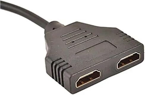مطلي بالذهب DVI 24+1 ذكر إلى 2 * HDMI متوافق مع 19 دبوس أنثى محول HDMI كابل لتحويل DVI-D HDMI 1080P 23 سم (قطعتان) in Saudi Arabia