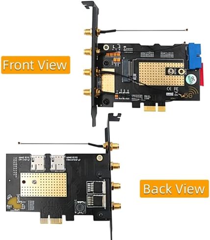 M.2 B Key USB3.0 & PCIe 5G Dual Bus 5G-WWAN بطاقة محول بطاقة محول سطح المكتب مع 4 فتحات SIM هوائيات in Saudi Arabia