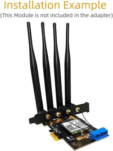 M.2 B Key USB3.0 & PCIe 5G Dual Bus 5G-WWAN بطاقة محول بطاقة محول سطح المكتب مع 4 فتحات SIM هوائيات in Saudi Arabia