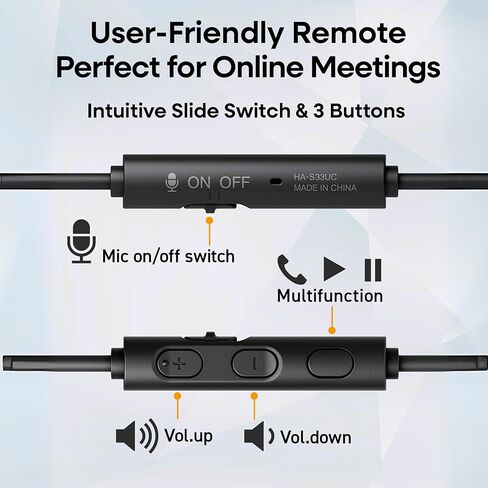 JVC USB-C سماعات رأس سلكية على الأذن مع ميكروفون - مريحة للارتداء طوال اليوم، مكالمات واضحة، صوت غني - قابلة للطي وخفيفة الوزن - كابل أحادي الجانب خالي من التشابك - رائعة للألعاب والعمل من المنزل in Kuwait