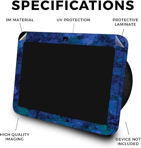 Skin Compatible with Amazon Echo Show 8 (3rd Gen, 2023) - Blue Ice - Premium 3M Vinyl Protective Wrap Decal Cover - Easy to Apply | Crafted in The USA by MightySkins in Saudi Arabia