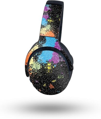 MightySkins Glossy Glitter Skin Compatible with Skullcandy Crusher ANC 2 - Splatter | Protective, Durable High-Gloss Glitter Finish | Easy to Apply, Remove, and Change Styles in Saudi Arabia