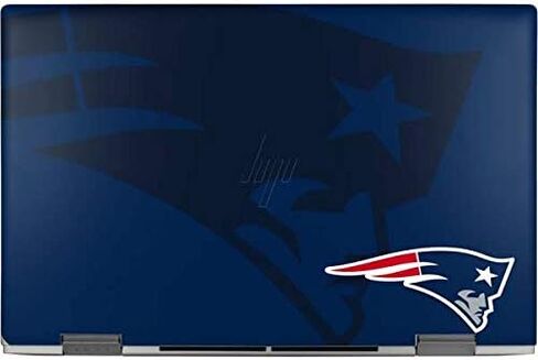 Skinit Decal Laptop Skin Compatible with HP Envy x360 Convertible 15-ed0047nr (2020) - Officially Licensed NFL New England Patriots Double Vision Design in Saudi Arabia