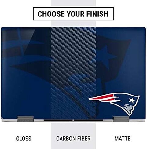 Skinit Decal Laptop Skin Compatible with HP Envy x360 Convertible 15-ed0047nr (2020) - Officially Licensed NFL New England Patriots Double Vision Design in Saudi Arabia