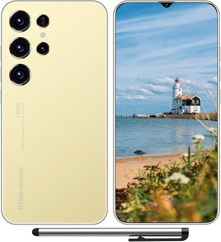 هاتف S24 الخلوي 5G غير مقفل، هاتف ذكي مع قلم أدوات، هاتف خلوي Android 13.0 4 جيجابايت + 128 جيجابايت مع بطاقة SD 64 جيجابايت/معرف الوجه/قفل بصمة الإصبع/نظام تحديد المواقع (أرجواني) in Kuwait