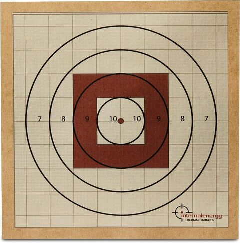 5-Pack Zeroing Thermal Targets with Bullseye – Extra-Bright Passive Rifle Shooting Targets for Outdoor Range Accuracy, No Tilting Needed in Saudi Arabia
