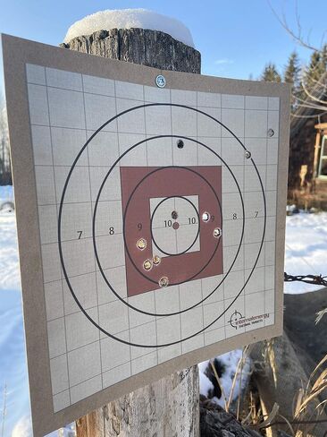 5-Pack Zeroing Thermal Targets with Bullseye – Extra-Bright Passive Rifle Shooting Targets for Outdoor Range Accuracy, No Tilting Needed in Saudi Arabia