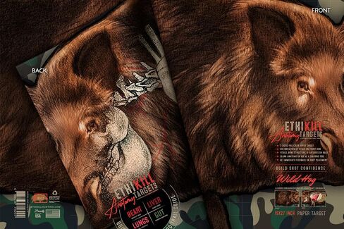 Hog Target 2-Sided Paper Range Targets (5pack) 18" x 26" for Archery & RifleHunters | Realistic Educational Anatomy Illustration by EthiKill… in Saudi Arabia