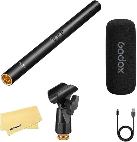 GODOX VDS-M3 Multi-Functional Supercardioid Condenser Shotgun Microphone,USB Interface,270° Adjustable Bracket,2000mAh Lithium Battery for 220h Recording Time in Saudi Arabia