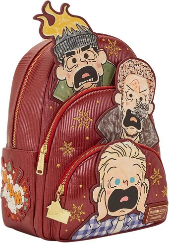 حقيبة ظهر Loungefly Twentieth Century Studios Home Alone بجيب ثلاثي متوسطة الحجم in Kuwait