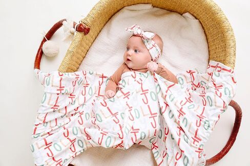 Copper Pearl Large Premium Knit Baby Swaddle Receiving Blanket Coastal in Saudi Arabia